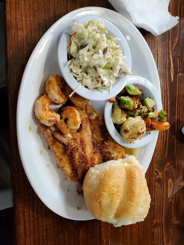 Catfiish Fillet and Shrimps